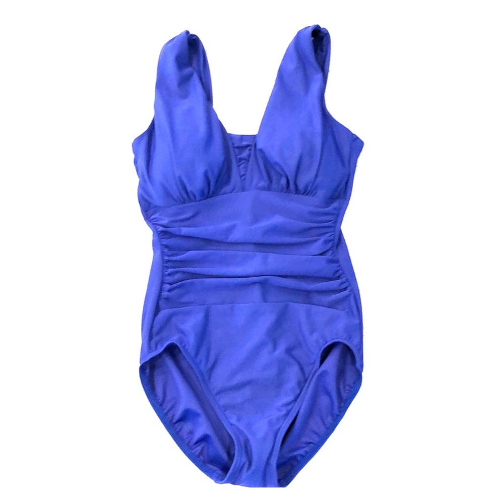 Lands End Women's Grecian Swimsuit - 4L, D